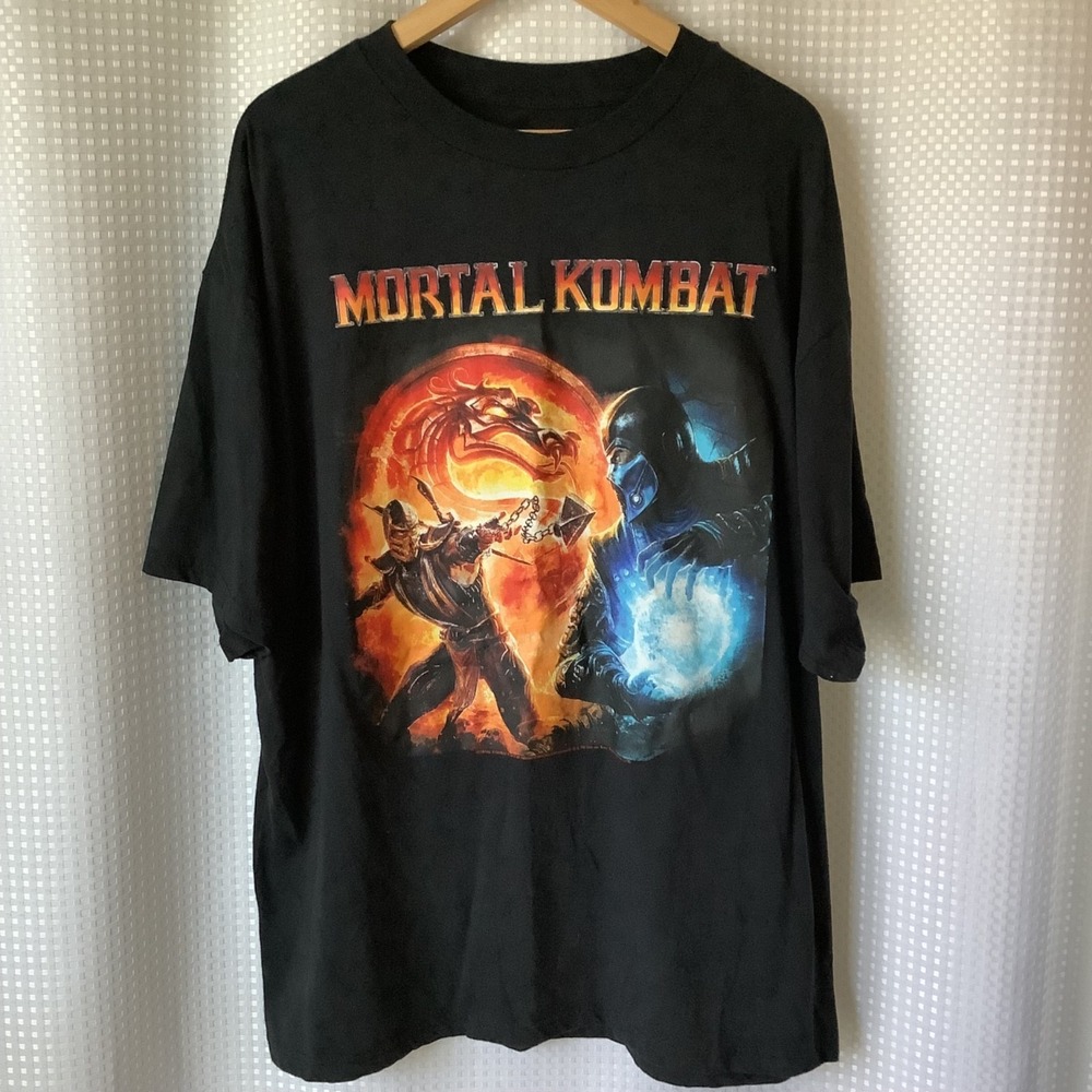 Mad Engine Global Mortal Kombat Mens Tshirt 2x Scorpion & Sub-Zero